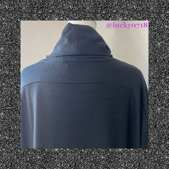 Rag & Bone EUC Blake Cowl Neck Turtleneck Top in Black Sz S - Picture 6 of 8